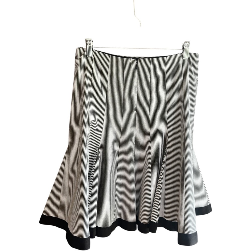 Nanette Lepore striped vintage godet skirt Sz 2 - Picture 2 of 7